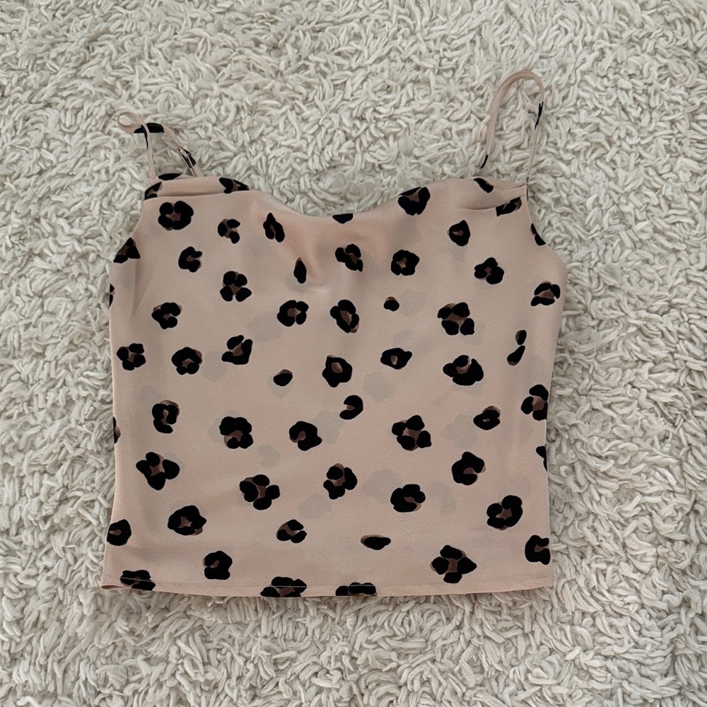 Dress Forum Beige Leopard Camisole